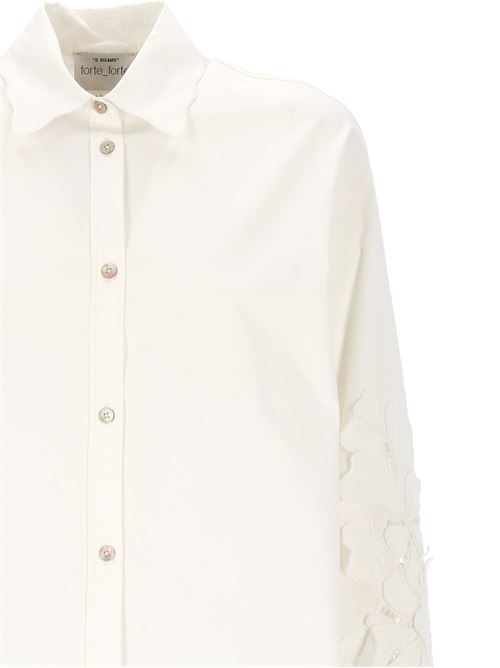 Cotton shirt embroidered FORTE FORTE | 13605BIANCO